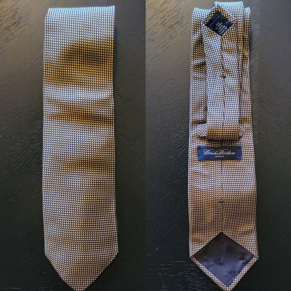Brooks Brothers Black/Gold Tie